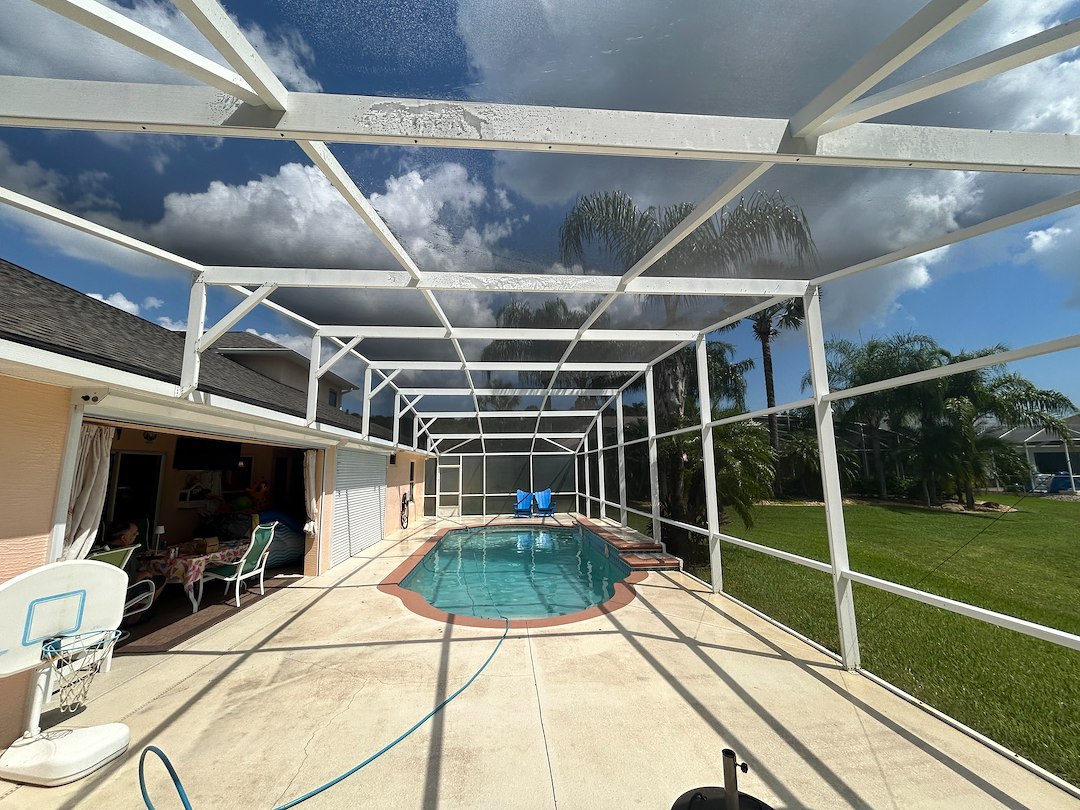 Safest pool cage cleaning company in port orange fl